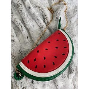 NOVELTY WATERMELON SUMMERY RED HANDBAG CROSSBODY BAG SUMMERY